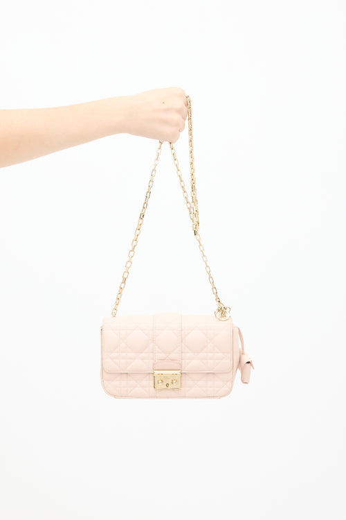 Dior Pink Leather Miss Dior Promenade Quilted Bag