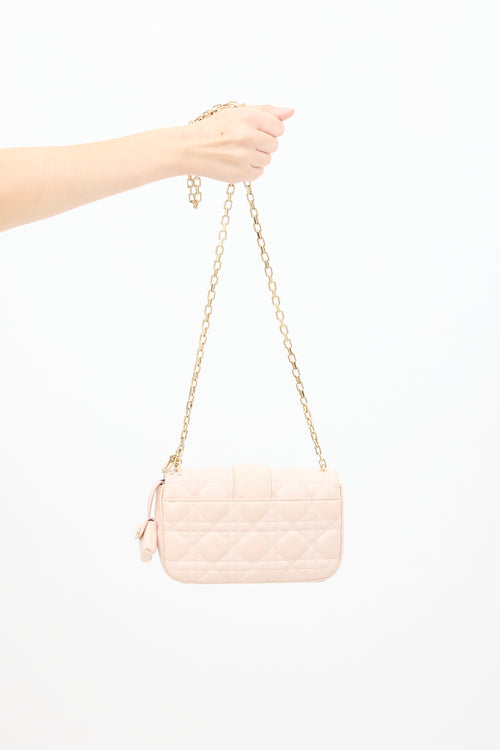 Dior Pink Leather Miss Dior Promenade Quilted Bag