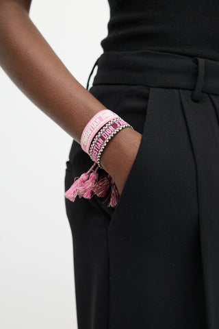 Dior Pink 
Purple Woven J
Adior Bracelet Set