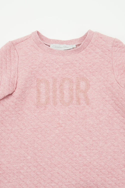 Dior Pink Quilted 
Sequin Top