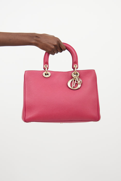 Dior Pink Leather Diorissimo Tote