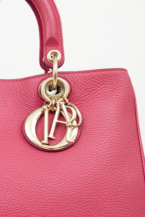 Dior Pink Leather Diorissimo Tote