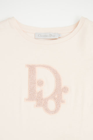 Dior Pink Terry Logo T-shirt