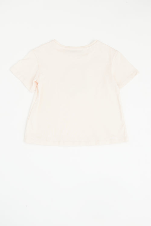 Dior Pink Terry Logo T-shirt