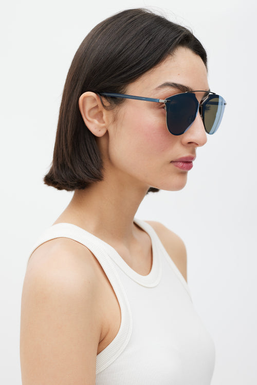 Dior S62RQ Blue DiorReflectedP Aviator Sunglasses