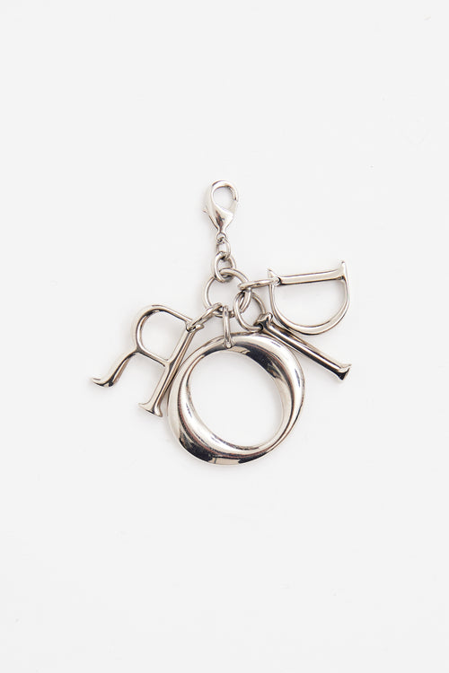 Dior Silver D.I.O.R Letter Bag Charm