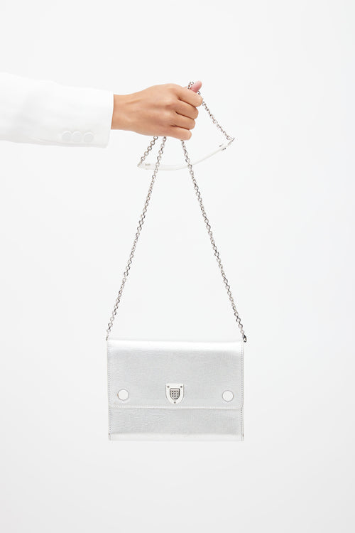 Dior Silver 
White Diorever Shoulder Bag