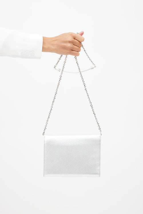 Dior Silver 
White Diorever Shoulder Bag