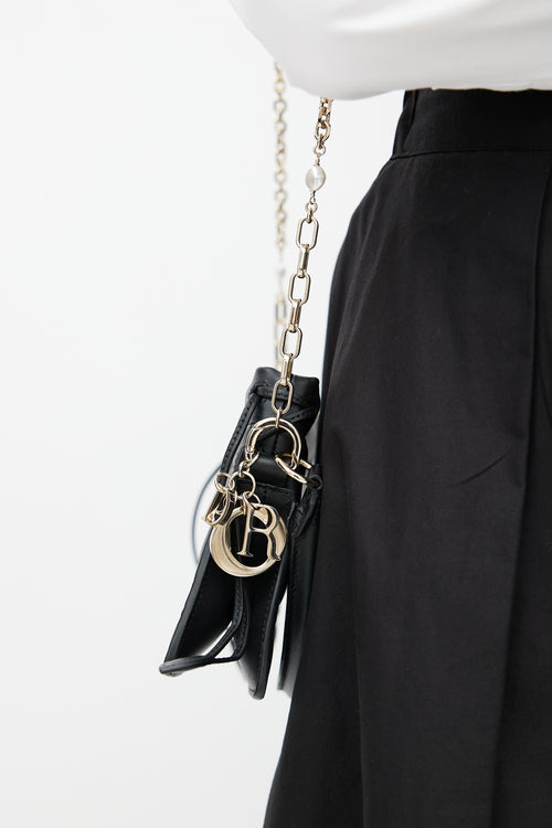 Dior Spring 2023 Black Lady Dior Mini Milly Crossbody Bag