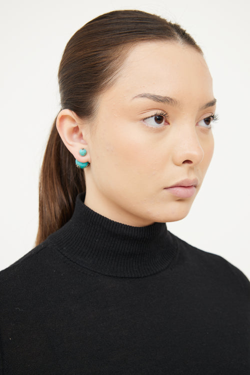 Dior Turquoise Mise en Tribales Earrings