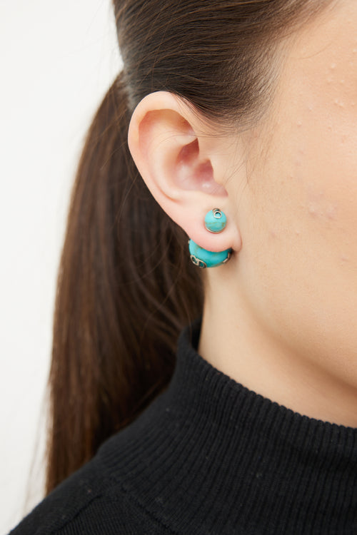 Dior Turquoise Mise en Tribales Earrings