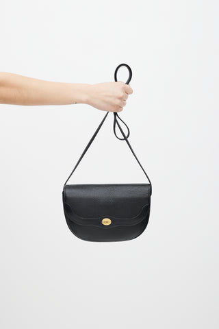 Dior Vintage Black Leather Crossbody Bag