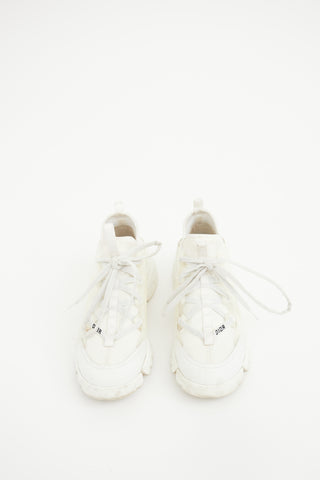 Dior White D-Connect Sneaker