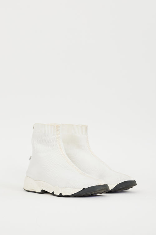 Dior White Fusion Technical High Top Sneaker