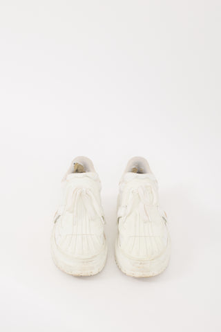 Dior White Leather 
Rubber Dior-ID Sneaker