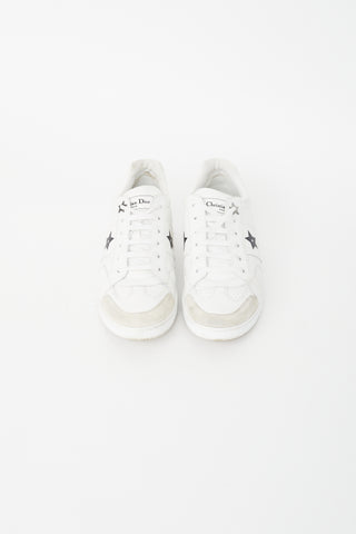 Dior White Leather Star Sneaker