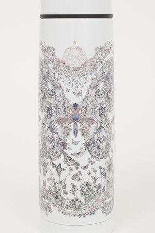 Dior White 
Multicolour Printed Water Bottle