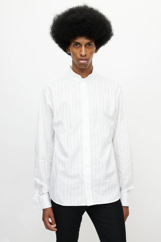 Dior White Pinstripe Shirt