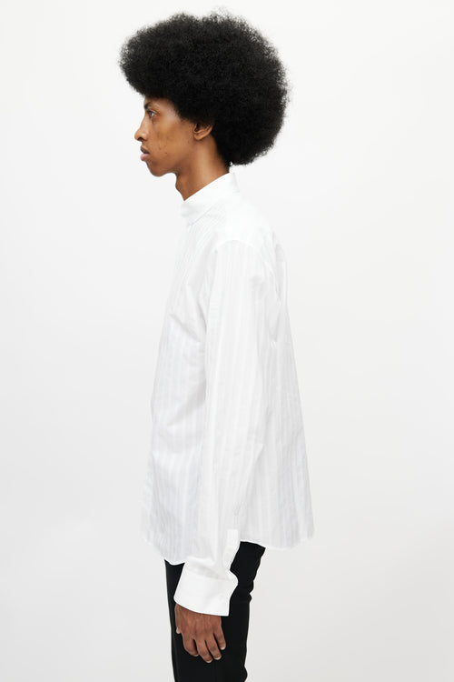 Dior White Pinstripe Shirt