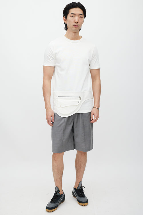 Dior White Waist Bag T-Shirt