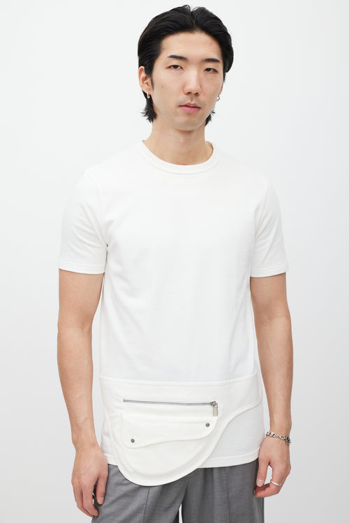 Dior White Waist Bag T-Shirt