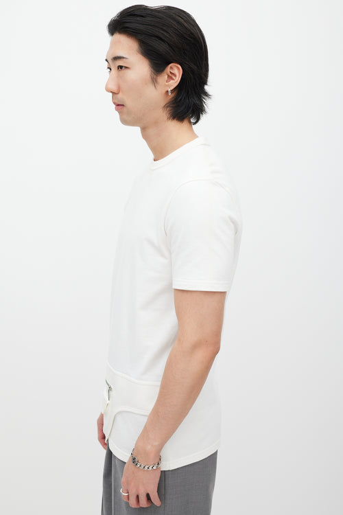 Dior White Waist Bag T-Shirt