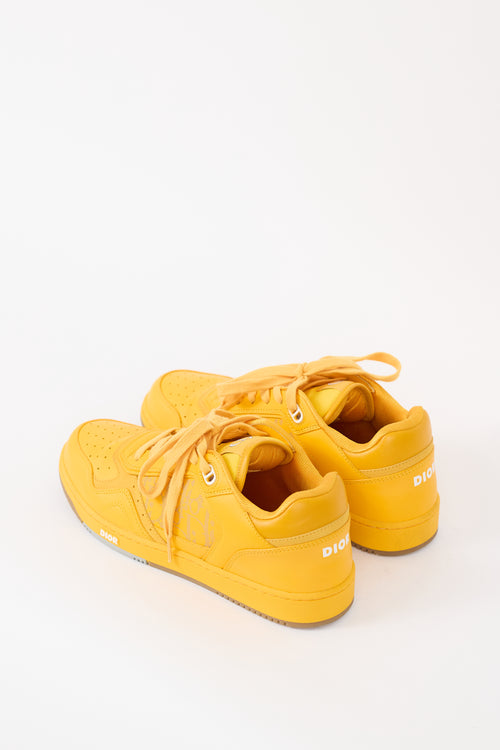 Dior Yellow Leather B27 World Tour Sneaker