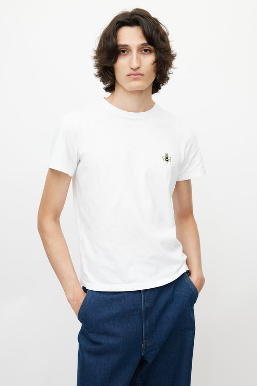 Dior x Kaws White 
Multicolour Bee Logo T-Shirt