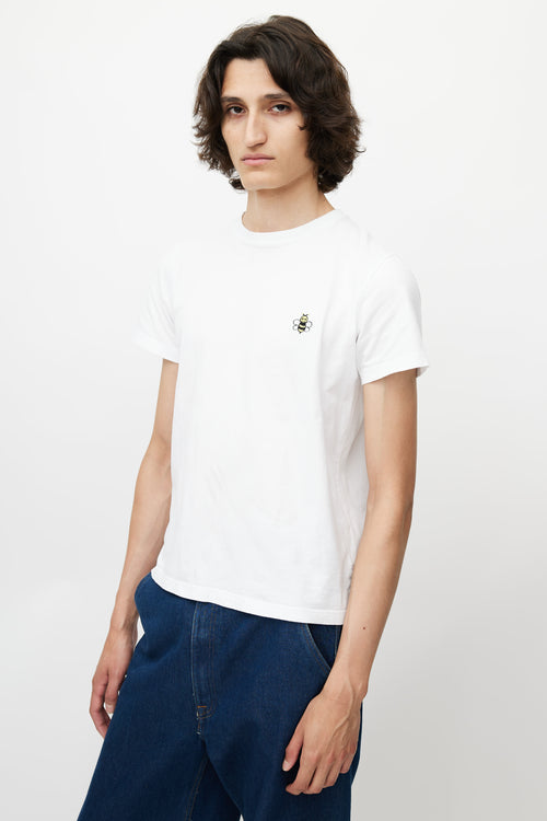 Dior x Kaws White 
Multicolour Bee Logo T-Shirt