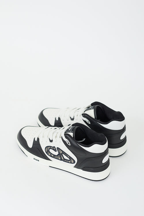 Dior Fall 2024 Black 
White Leather B57 Sneaker