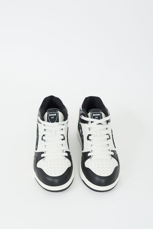 Dior Fall 2024 Black 
White Leather B57 Sneaker