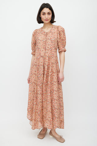 Dôen Pink 
Multicolour Floral Laurel Dress