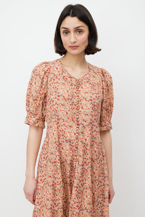 Dôen Pink 
Multicolour Floral Laurel Dress