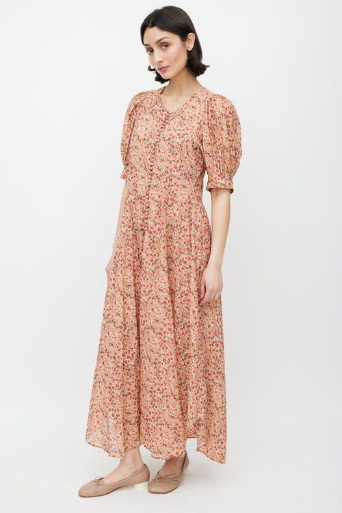 Dôen Pink 
Multicolour Floral Laurel Dress