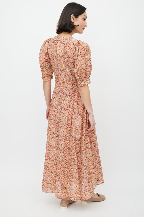 Dôen Pink 
Multicolour Floral Laurel Dress