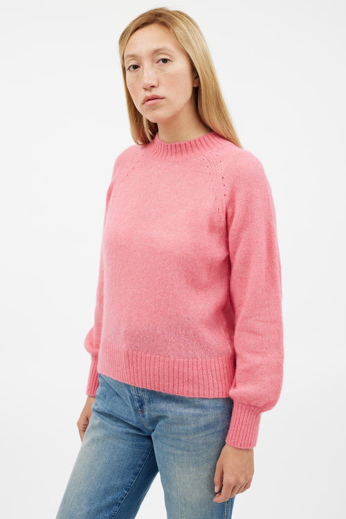 Dôen Pink Wool Knit Sweater