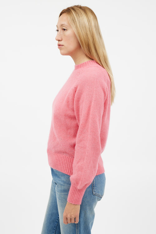 Dôen Pink Wool Knit Sweater