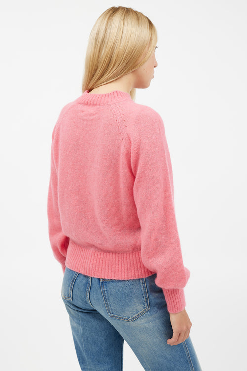 Dôen Pink Wool Knit Sweater