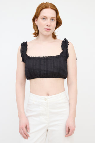 Dôen Ruffle Cropped Top