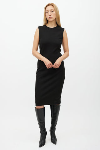 Dolce 
Gabbana Black Knit Midi Dress