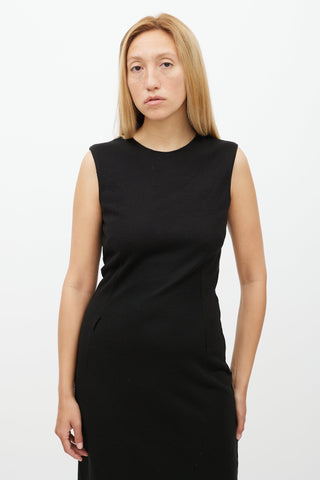 Dolce 
Gabbana Black Knit Midi Dress