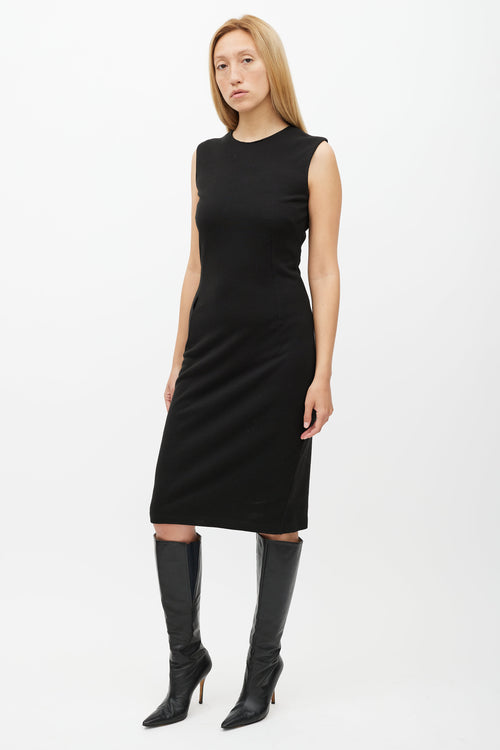 Dolce 
Gabbana Black Knit Midi Dress