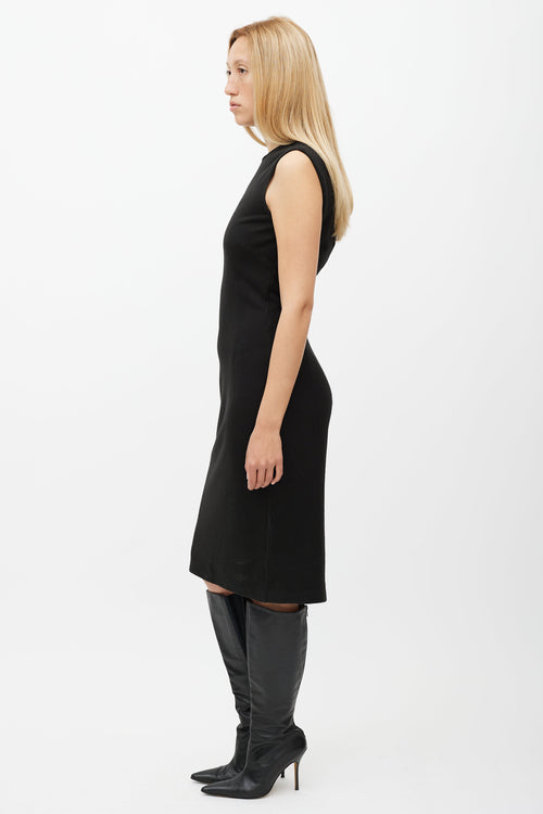 Dolce 
Gabbana Black Knit Midi Dress