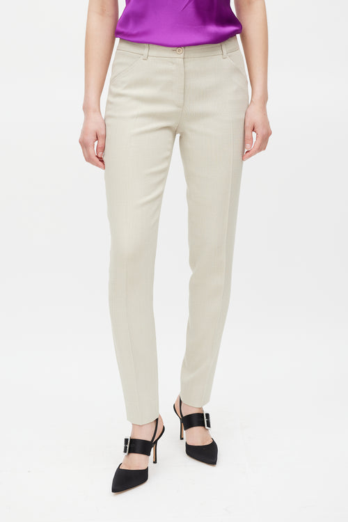 Dolce 
Gabbana Beige Slim Leg Trouser