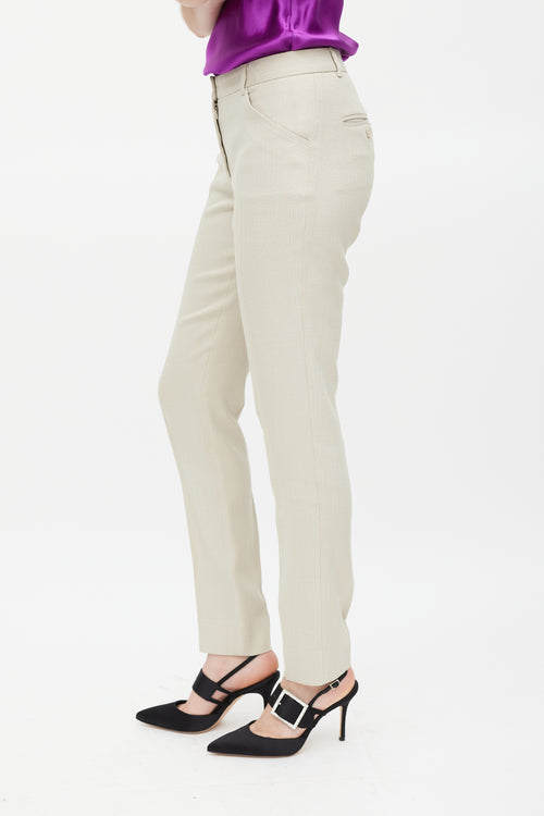 Dolce 
Gabbana Beige Slim Leg Trouser