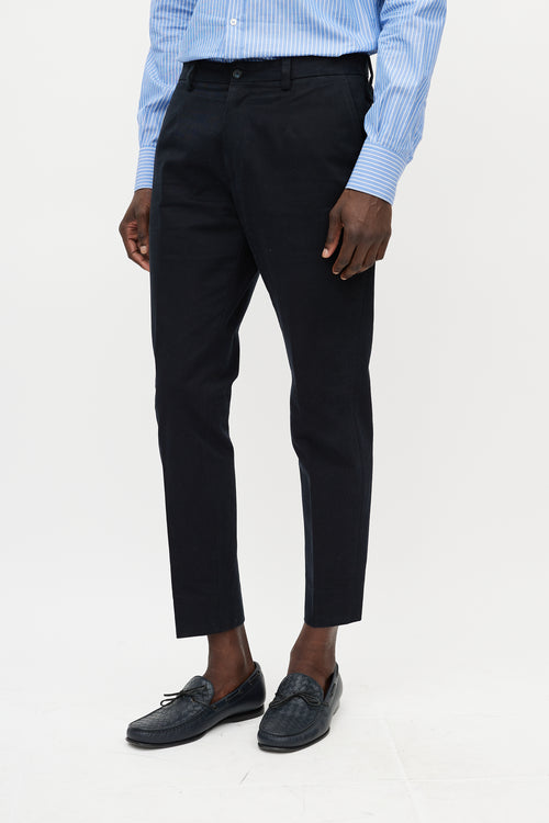 Dolce 
Gabbana Black Buttoned Waist Trouser