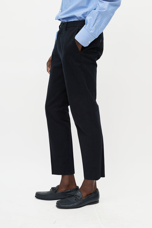 Dolce 
Gabbana Black Buttoned Waist Trouser