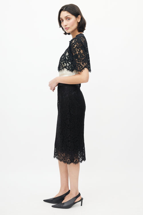 Dolce 
Gabbana Black Lace Bolero Top