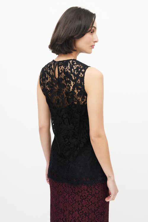 Dolce 
Gabbana Black Lace Top