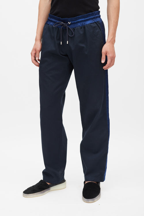 Dolce 
Gabbana Black 
Navy Drawstring Trouser